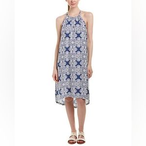 Vineyard Vines high low silk blend dress